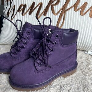 Timberland Toddler size 9 Vibrant Purple Boots